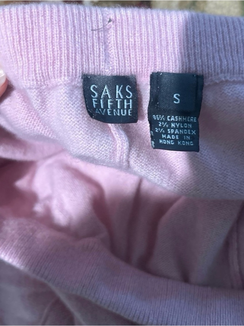 Saks Fifth Avenue Light Pink Cashmere-Blend lounge pants